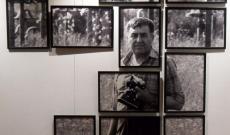 Fotókollázs a kiállításon: "Kamerával a kezében" - Korniss Péter fotójából
