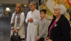 Zsuffa Tünde; dr. Ignaz Hochholzer atya, főorvos; Tünde kisfia, Pepe és Wurst Erzsébet. Fotó: Miklós Tünde