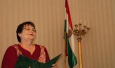 Budai Ilona Magyar Örökség-díjas népdalénekes a bécsi Csíksomlyó-esten