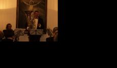 A Brassimum Fúvósegyüttes a Pázmáneum újévnyitó koncertjén, 2016. január 6., Vízkereszt ünnepe