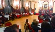 Radda Marika, a Club Pannonia elnökasszonya és a bál egyik főszervezője köszöntötte a vendégeket.