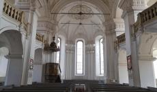 A magyarigeni református templom belseje; a legszebb barokk protestáns templom Erdélyben