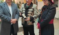 Békéscsabai vendégek és Toró Tamás, a Hamvas Béla Borklub elnöke