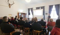 Drd. Vatány Bíborka történész érdekes, lendületes előadása