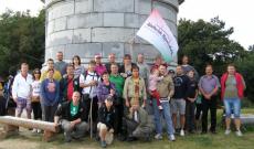 Tiszteletünket tettük a milleneumi emlékmű előtt.