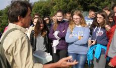 a túra emlékére készített kitűzők