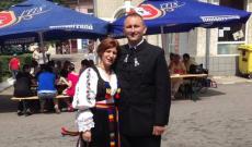 Az egyesület elnöke, Kopenetz Lóránd feleségével