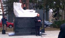 Gályarab-emlékmű avatásán Molnár Sándor tartott beszédet