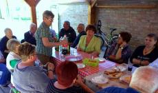 A magyarországi küldöttség a vukovári magyarok házában