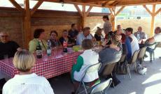 A magyarországi küldöttség a vukovári magyarok házában