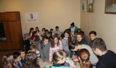 Kézműves foglalkozás a rahói plébánián