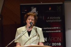 Varga Gabriella Petőfi-ösztöndíjas, a rendezvény moderátora