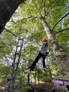 Cserkészek a Luna kalandparkban