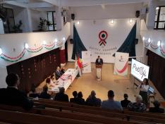 Dr. Szilágyi Péter helyettes államtitkár köszöntőbeszéde közben 