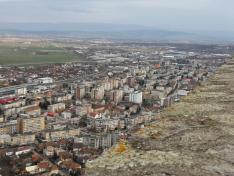 Déva panelnegyede a várból 
