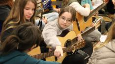 A Mikulás a nagybányai gitároktatáson