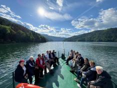 Hajókázásunk a Békási-víztározó vizén - közben felállni tilos
