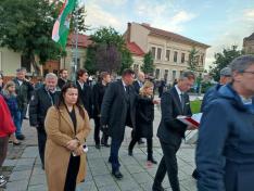 Megemlékezés, koszorúzás és fáklyás felvonulás az aradi Szabadság-szobornál