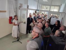 Az emléktábla leleplezését megelőzően Spier Tünde a Csiky Gergely Főgimnázium igazgatója tartott megemlékező beszédet 