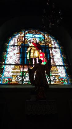 XII.Ars HUNGARICA Fesztivál - 8. nap - nagyszebeni katolikus templom Szent László ólomüveg ablaka