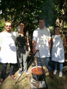 A nagyszebeni csapattal - Boér Zsombor, Simon Andrea, Nagy Barna és Nagy Gabriella