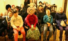 Gyerekek a Szent Borbála c. film vetítésén