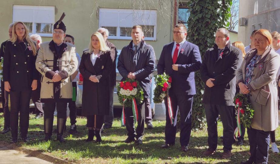 Nagypiszanicán március 15-i megemlékezés 