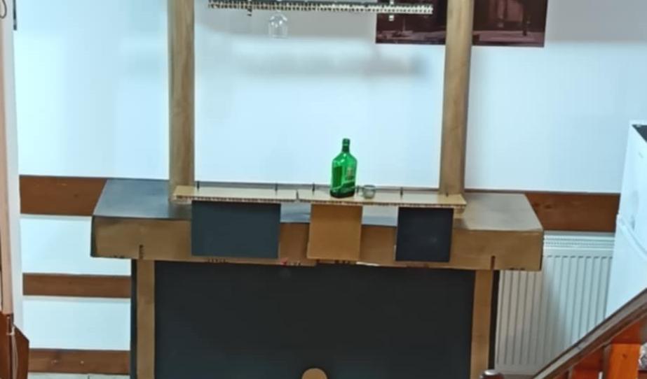 a bárpult elkészült