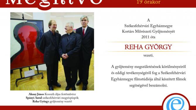 Reha György előadása a Székesfehérvári Egyházmegye kortárs művészeti tevékenységéről