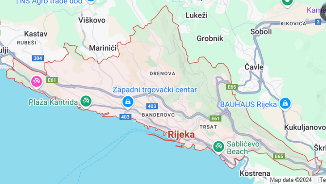 Rijeka map