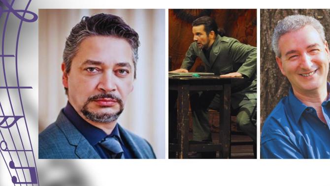 A hertelendyfalvi operakoncert fellépői (balról jobbra: Laborfalvi Soós Béla, Nyári Zoltán és Neumark Zoltán