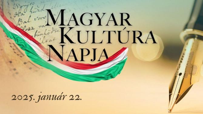 Stilizált plakát a magyar kultúra napja alkalmából