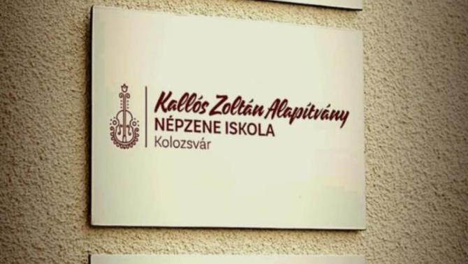 A zeneiskola táblája
