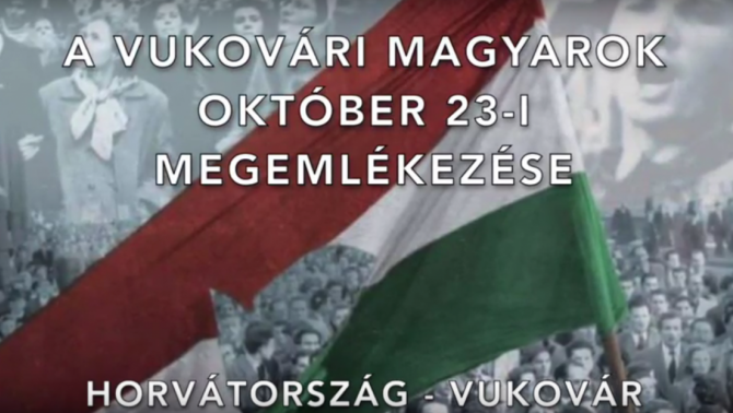 A vukovári magyarok október 23-ai megemlékezése okt23